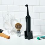 black electric toothbrush